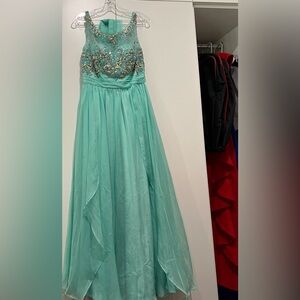 Fiest Mint floor length dress Size medium